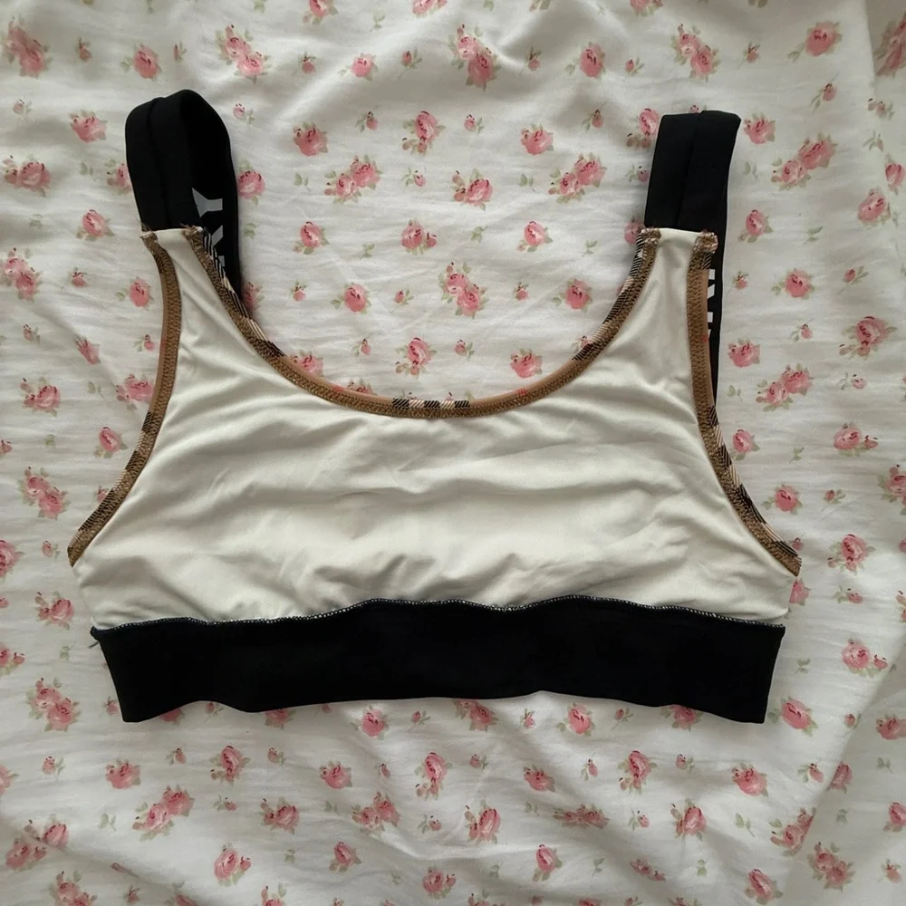 Burberry Tan and Black Plaid Bikini - Picture 10 of 11